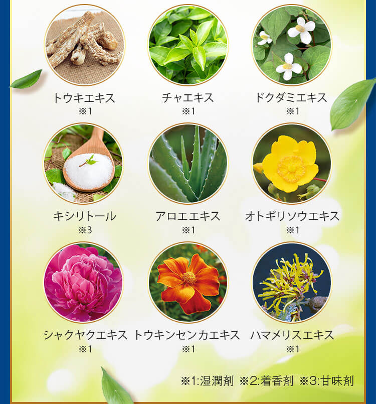 植物由来成分たっぷり配合だから