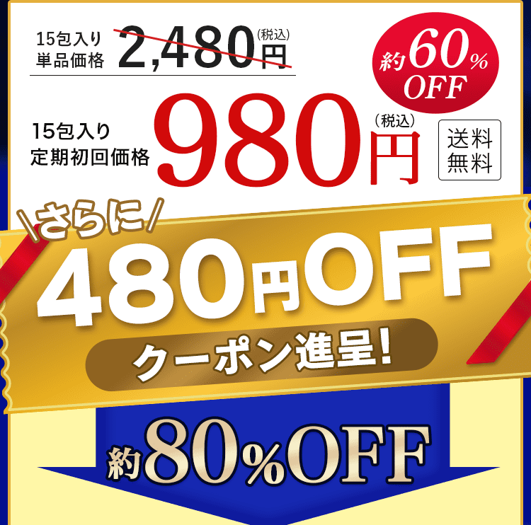 クーポン進呈80％OFF