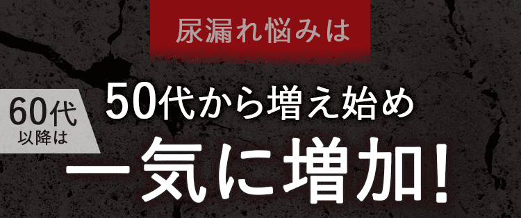尿もれ悩みは