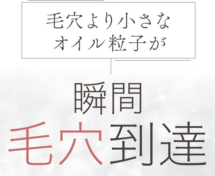 瞬間毛穴到達