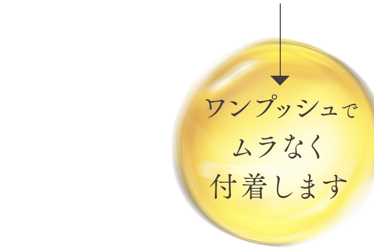 ムラなく付着テキスト