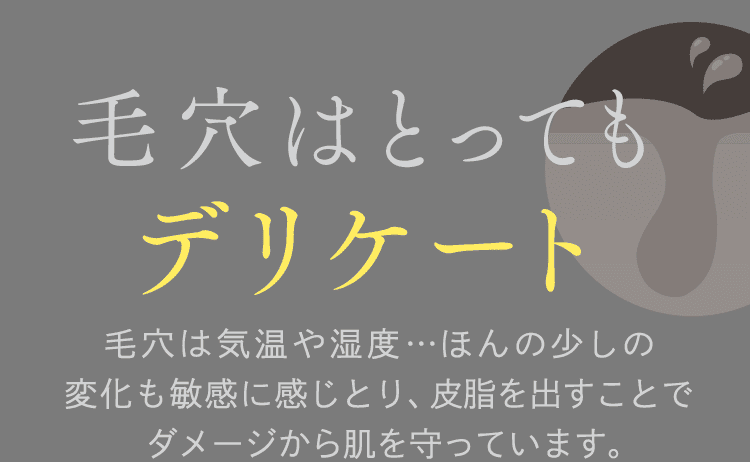 毛穴はデリケート