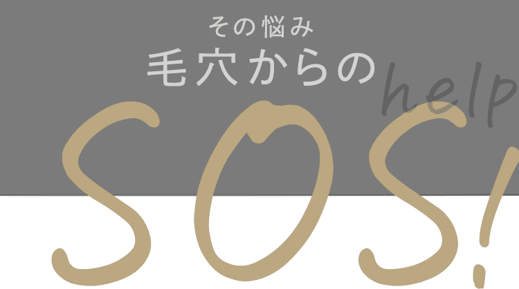 毛穴からのSOS