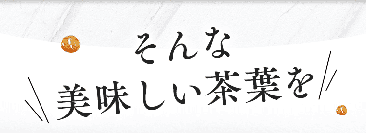 美味しい茶葉を