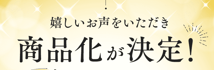 商品化が決定